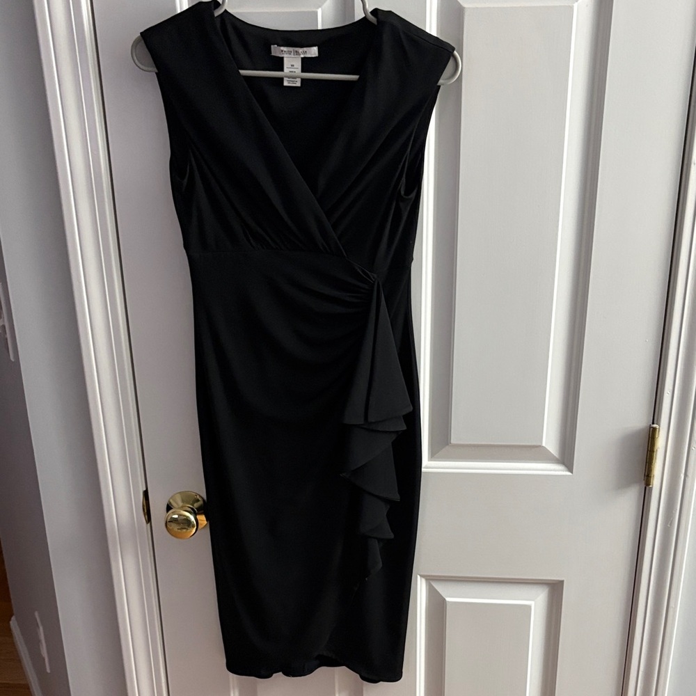 White House Black Market Black Midi Dress